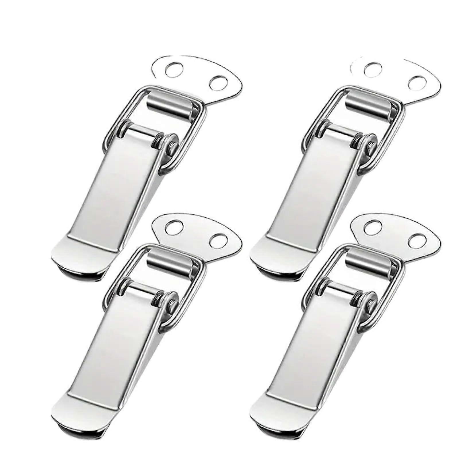 4pcs Spring Loaded Toggle Latch Clamps for Toolboxes Chests and Suitcases Secure Lock