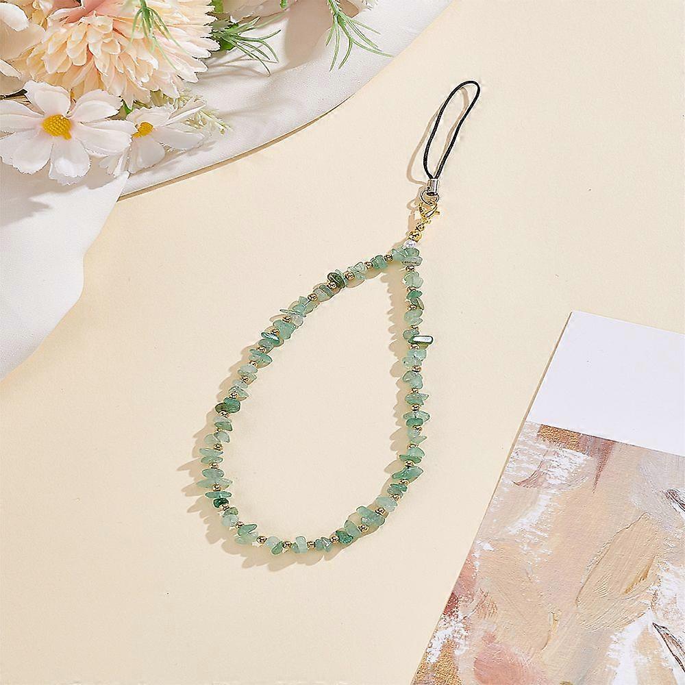 Natural Green Aventurine Mobile Straps 215~220mm