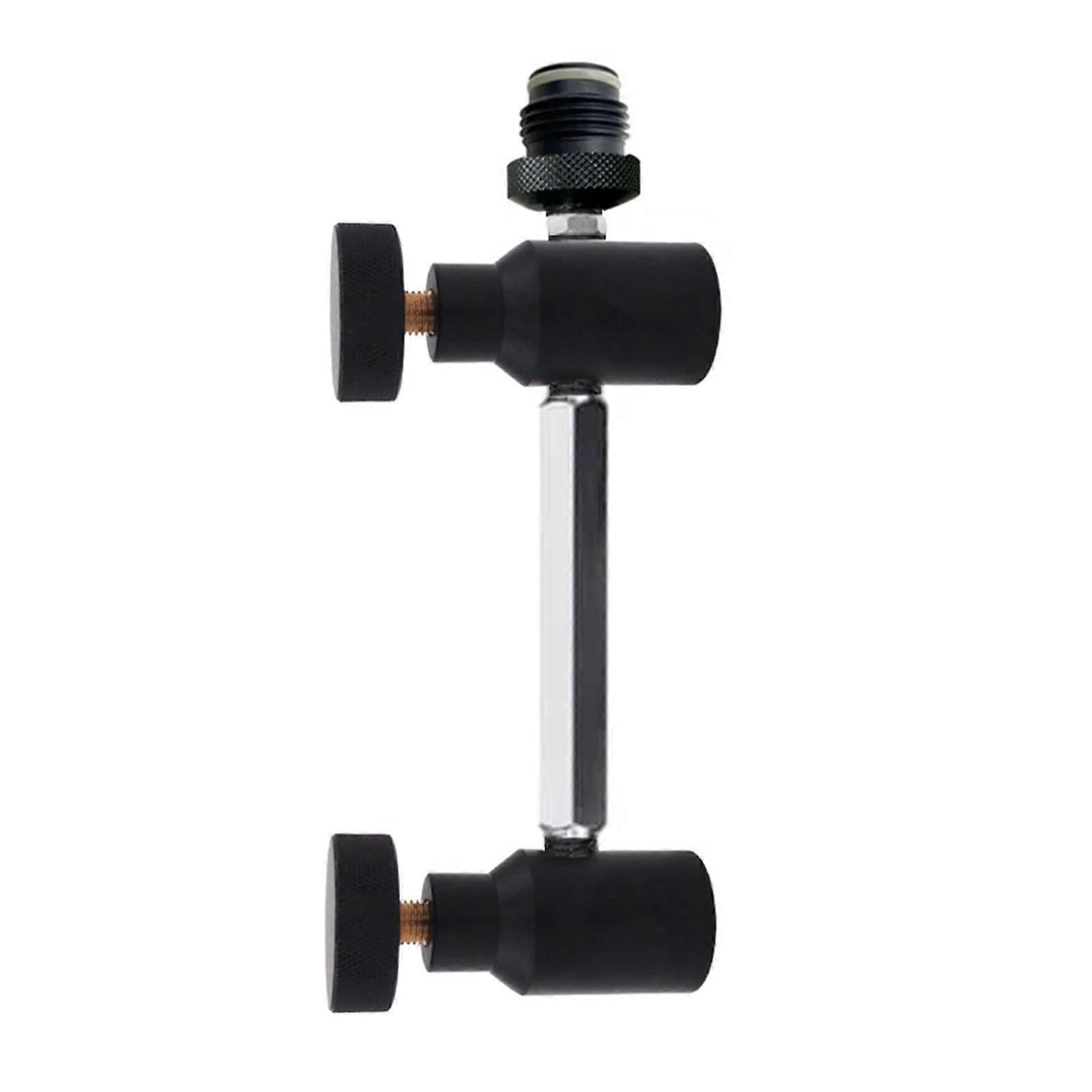 CO2 Paintball Adapter with Dual CO2 Tank Support, Ergonomic Grip, Quick G1/2 Connection