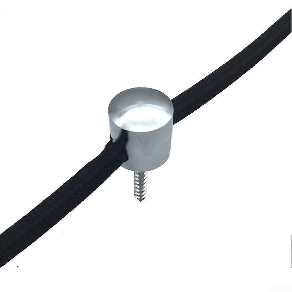 Metal Cable Organizer Clips Aluminum Wire Holders for Wall Ceiling Round Flat Cables Silver 7mm