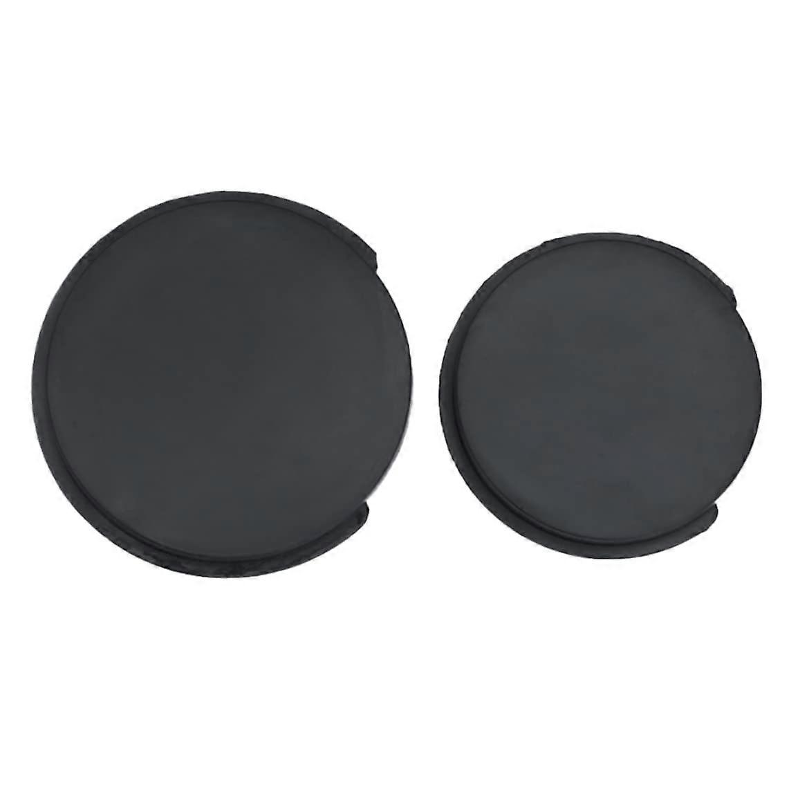 Acoustic Guitar Soundhole Cover Feedback Reducer Black Plug for Live Performance 2PCS