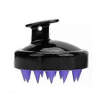 Scalp Massager Shampoo Brush, Soft Silicone No Flaky Hair Scalp Brush For Wet Or Dry Hair, Head Scrubber Scalp Exfoliator Anti Dandruff Brush (black)