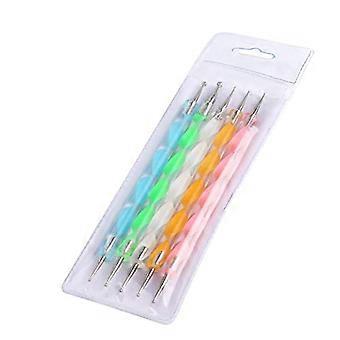 Nail Art Brush Set 5pcs Acrylic Gradient Brushes for Gel Polish Manicure with Precision Control