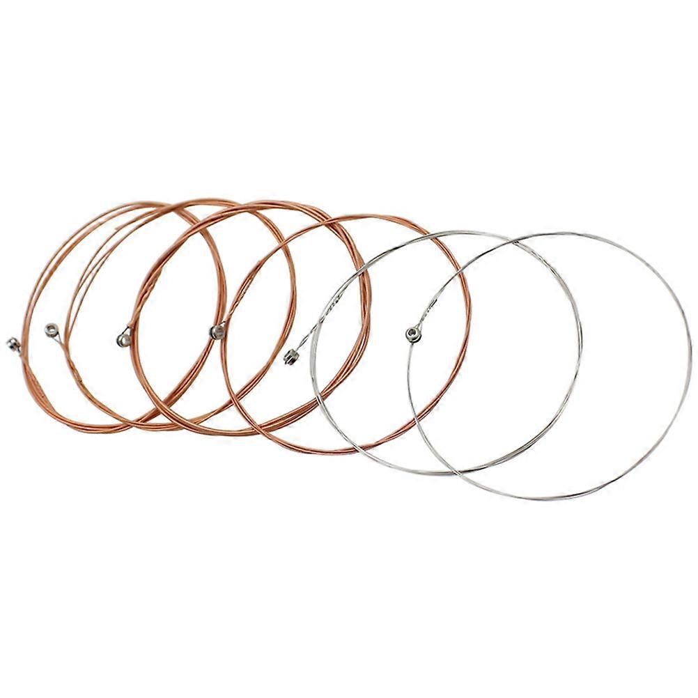 Assorted Color Phosphor Bronze Guitar Strings for Folk Guitar 6Pcs Pack