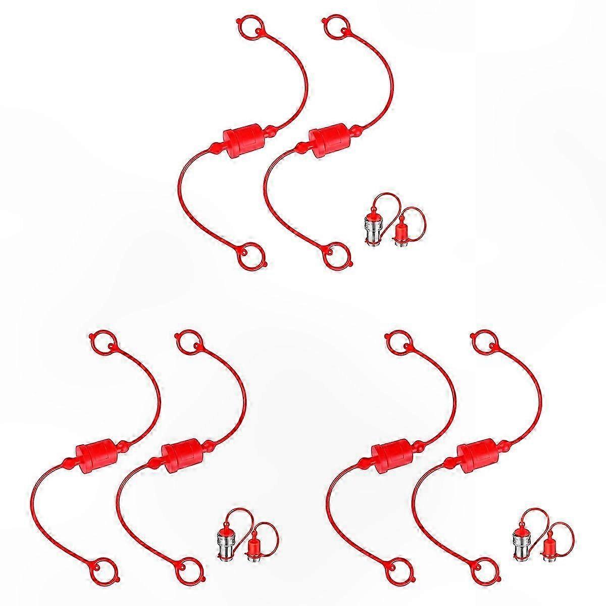 ISO-A 1/2" Hydraulic Quick Coupler Dust Cap and Plug Cover Set