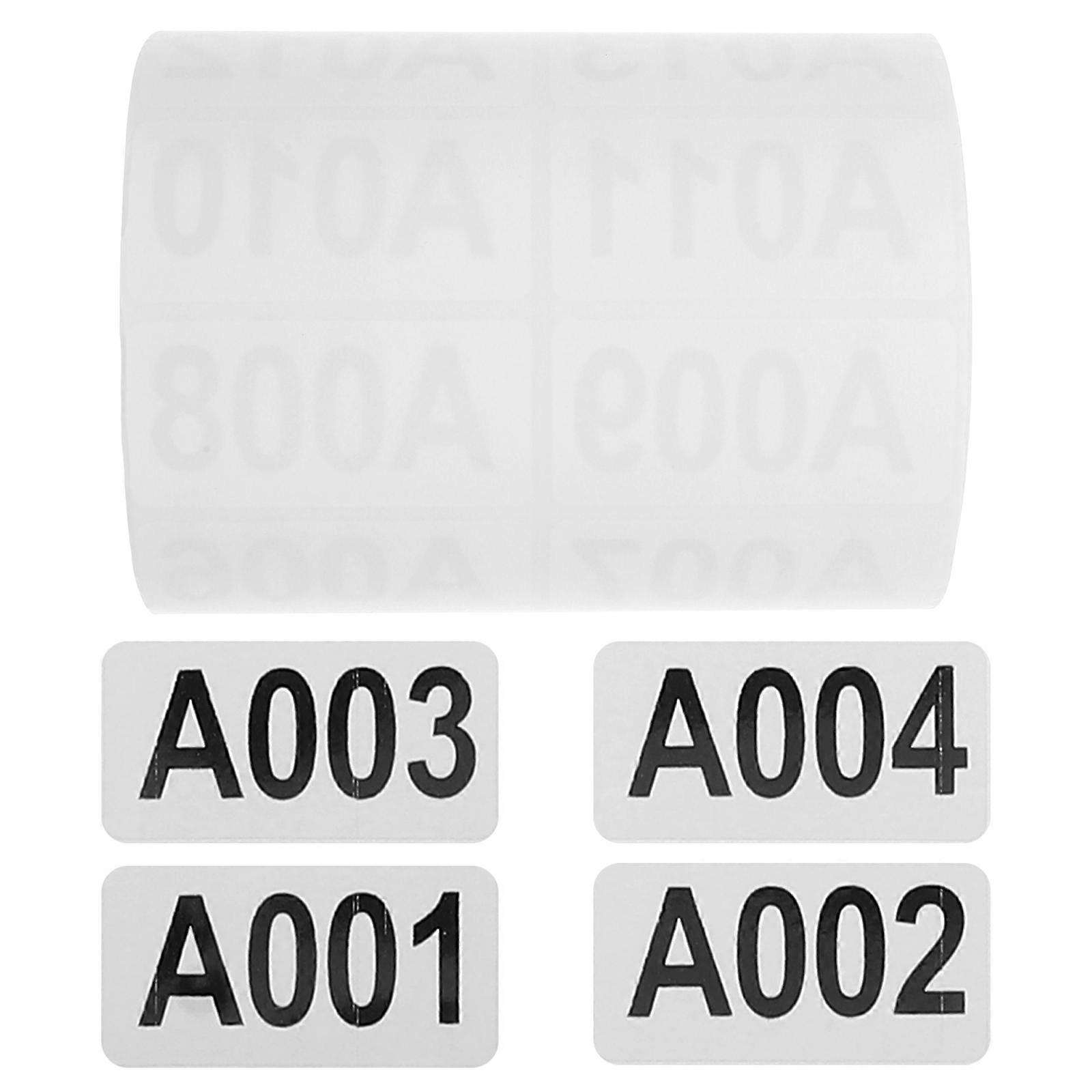 Classification Label Number Label Stickers for Marking 4 Rolls White Paper