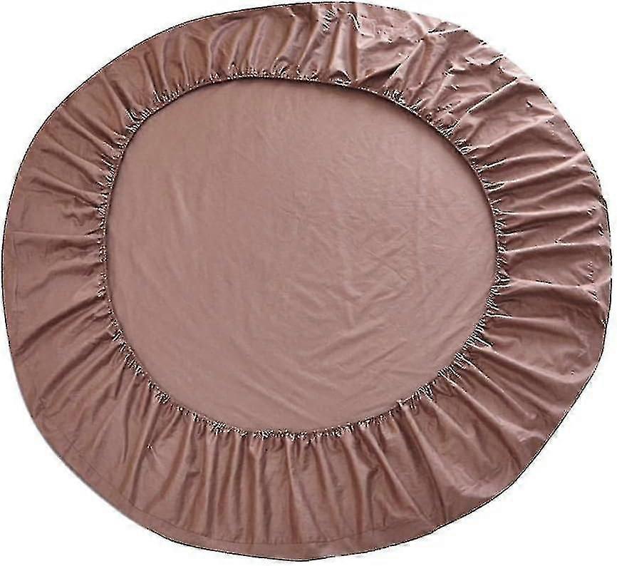 Solid Color Round Bed Fitted Sheet for Hotel and Home Use