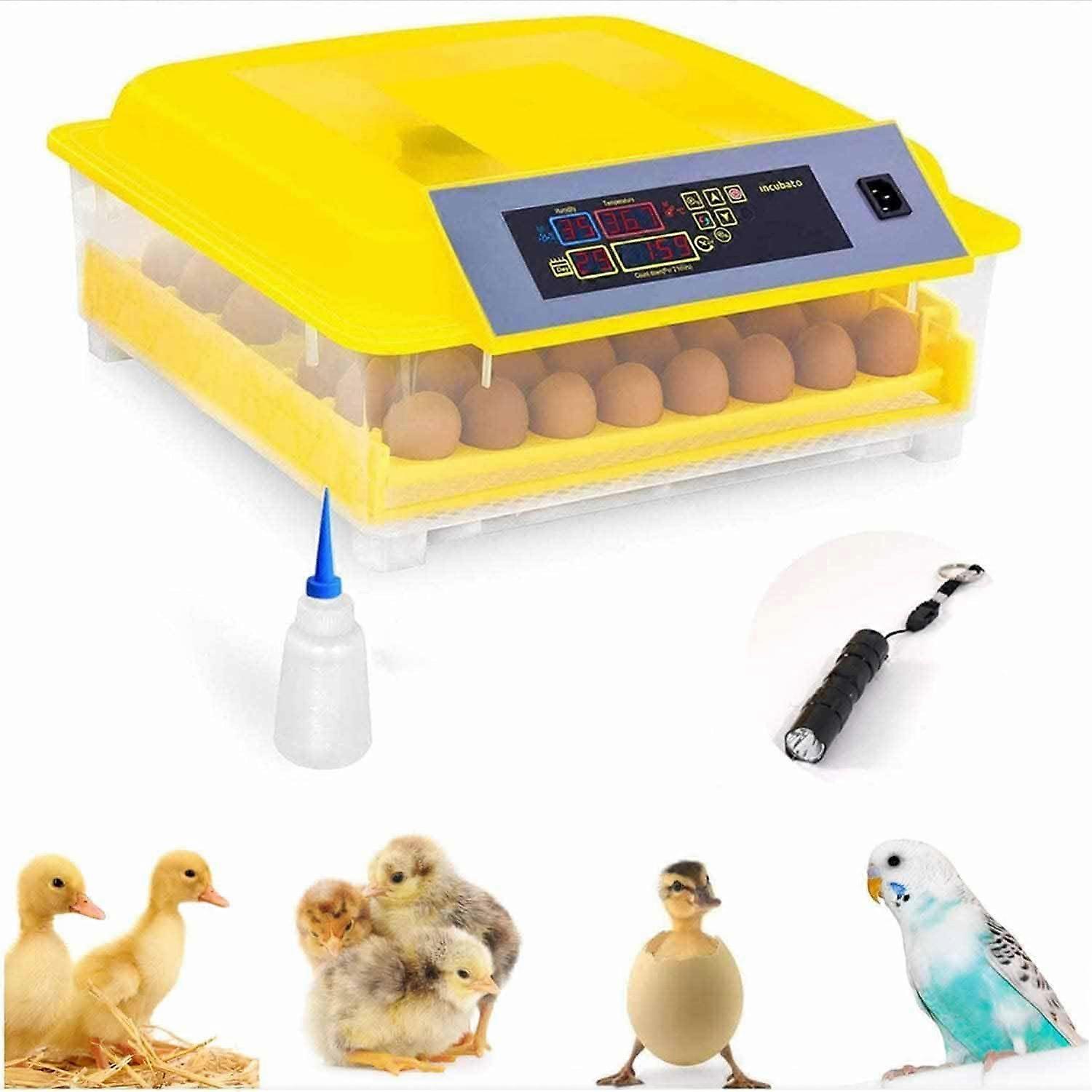 Automatic Egg Incubator 48 Eggs with Turner Digital Temperature Control and LED Candling