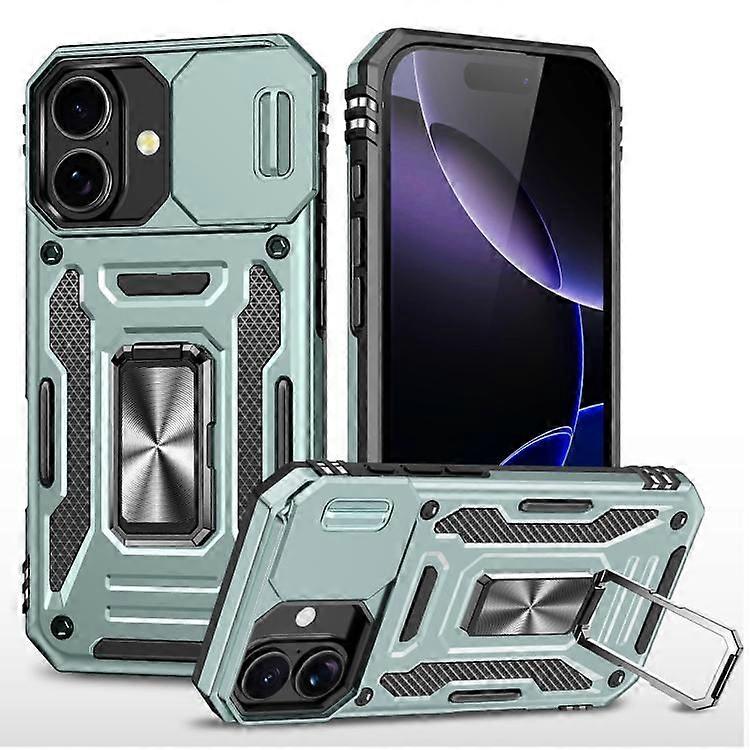 iPhone 17 Armor PC + TPU Camera Shield Phone Case