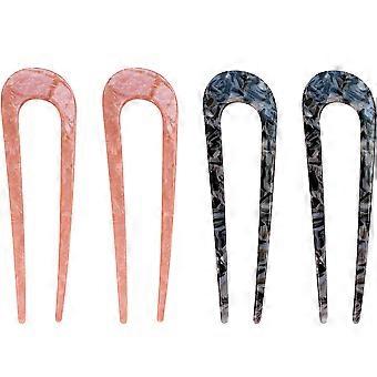 Acetate Stilig Hair Pin Fork Vintage tykkere hårklipp