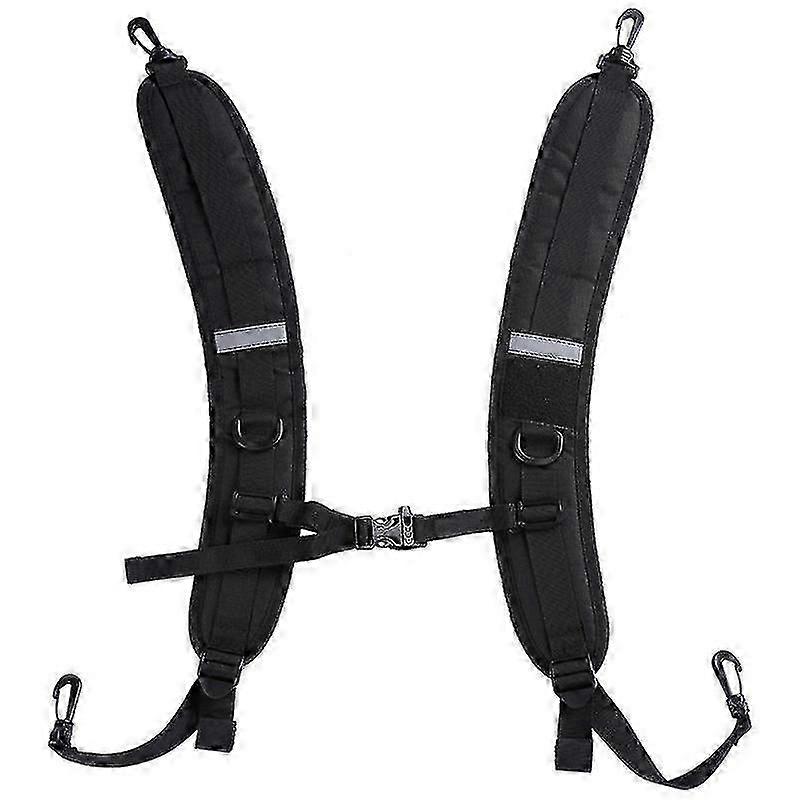 Backpack Straps Adjustable Padded Shoulder Straps For Backpack Dry Bag(1pcs, Black)