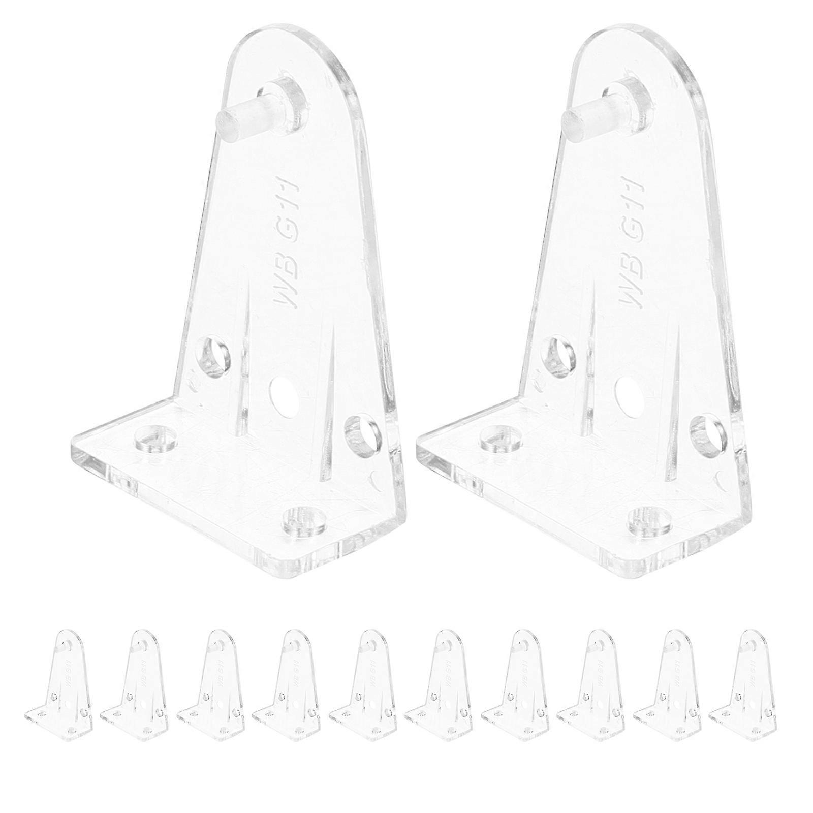 Clear Plastic Blind Hold Down Brackets for 12Pcs Horizontal Shades Installation