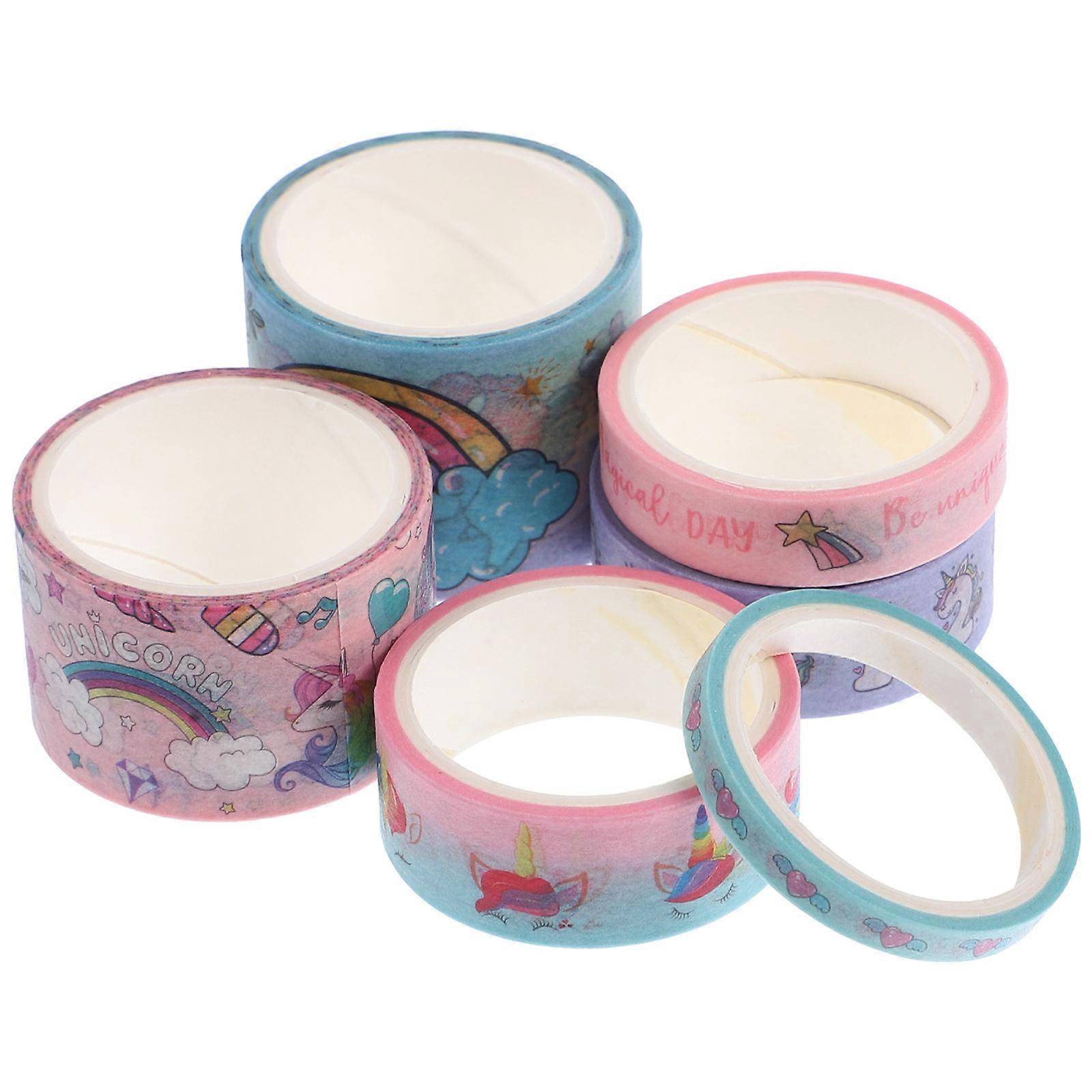 Decorative Paper Tape Rolls Multi-Function for Crafting 6 Rolls