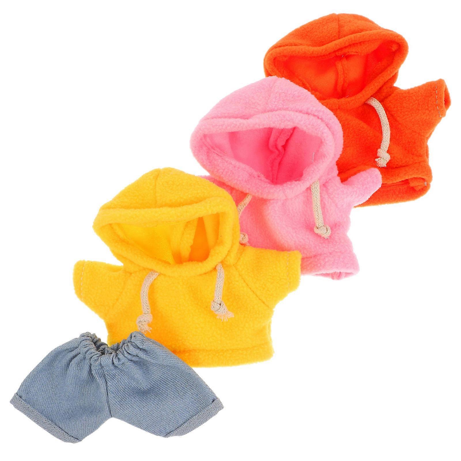 Bear Clothes Plush Doll Clothes Outfit for Playing 4Pcs Set