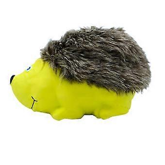 Dual Texture Hedgehog Dog Toy - Plush And Latex - for Teeth Cleaning