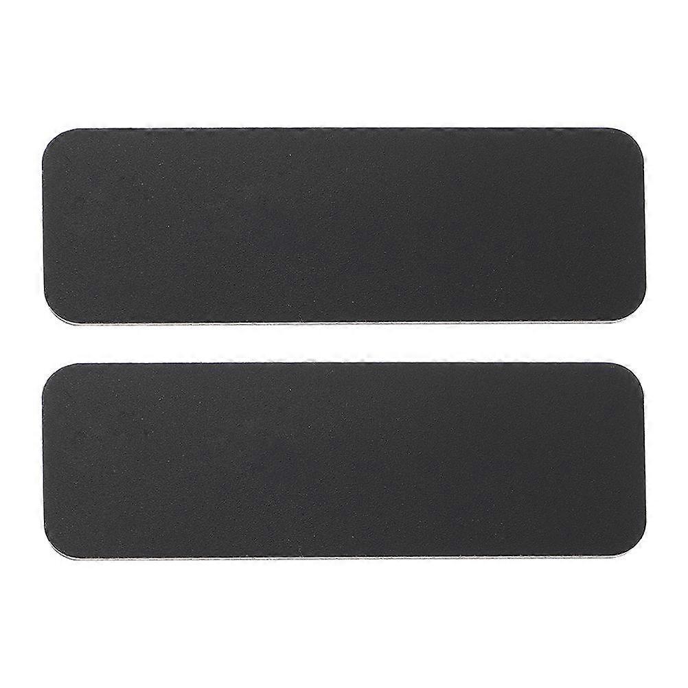 Black Plastic Name Badge for School Function 2Pcs PVC Material Tags