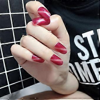 Nagelsticker Katzenaugen-Design, atmungsaktive Nagelsticker für Damen, 7-teiliges Set