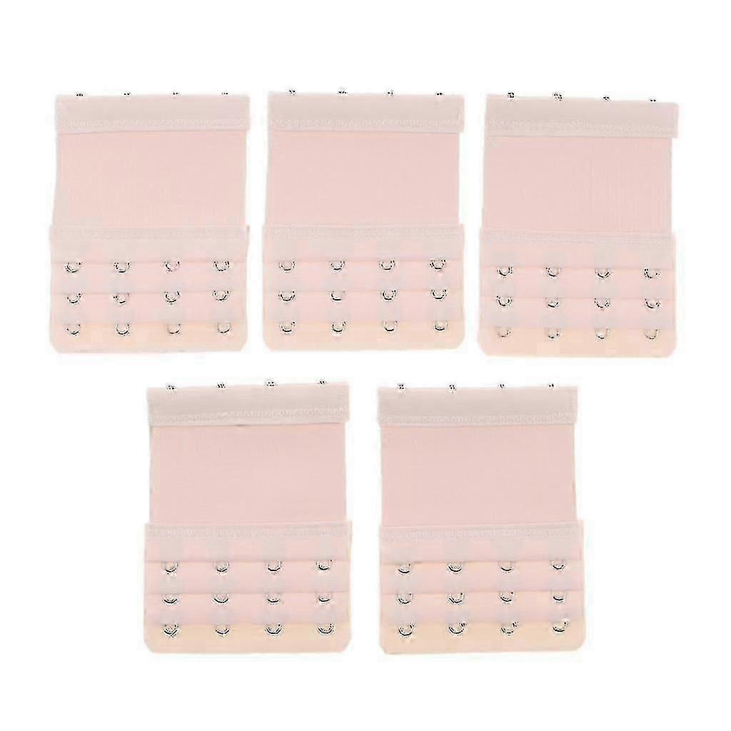 5Pack Bra Extender Strap 4Hook 3Rows Extension élastique de remplacement