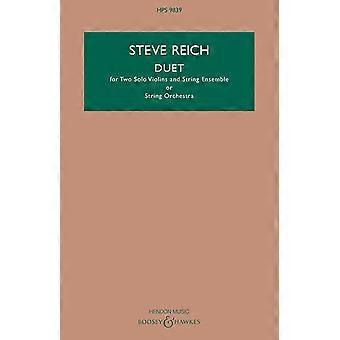 Duetto: per due violini e spartito di studio per ensemble d'archi