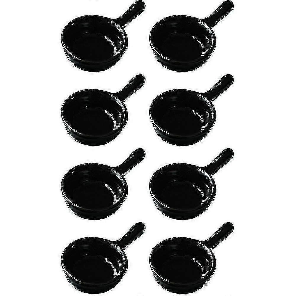 Ceramic mini sauce dishes, 8-piece set, suitable for multiple scenarios and stackable