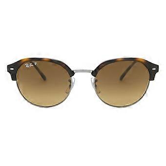 Ray-Ban RB4429 Polarized 710/M2 Vollrand-Sonnenbrille Schildpatt auf Gunmetal Unisex Browline UV3 Polarisiert Original