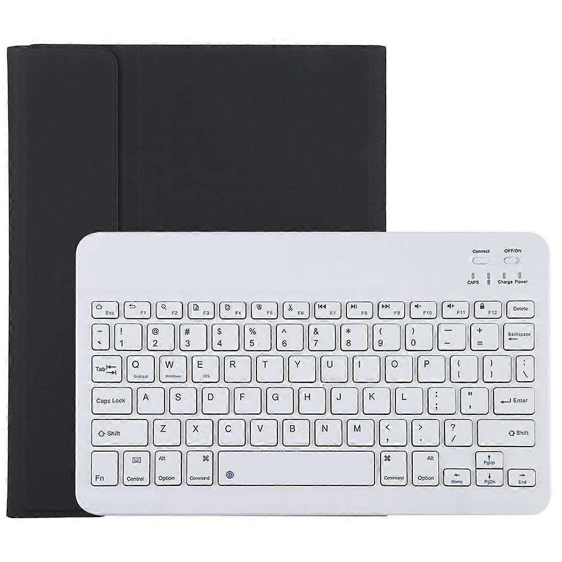 Bluetooth White Keyboard Microfiber Leather Protective Case