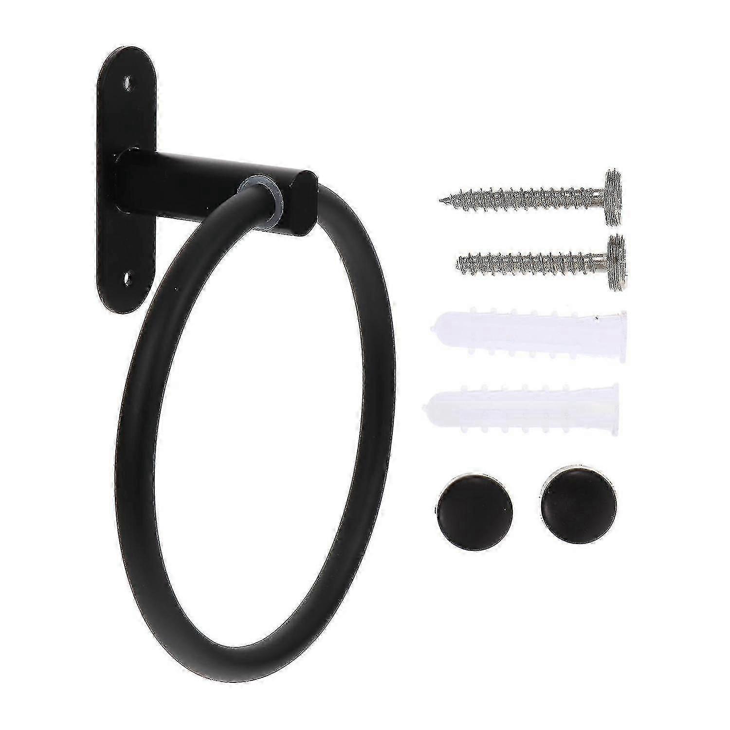 1 Set Sturdy Wall Towel Ring Creative Bathroom Towel Ring Practical Storage Ring