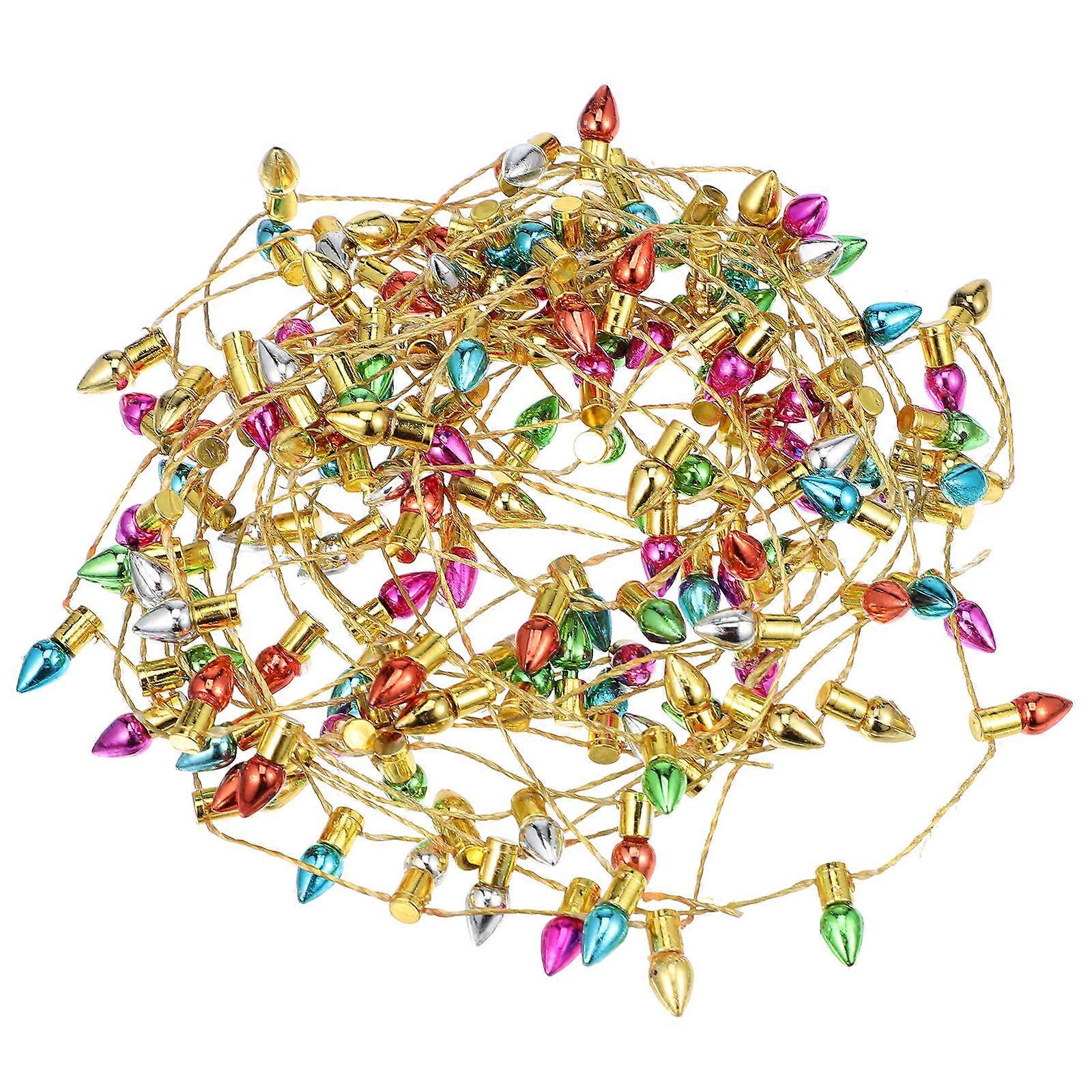Mini House String Light Miniature Christmas String Light for Decoration 5Pcs