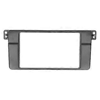 2 Din Radio Fascia Frame DVD Stereo Panel Dash Mount Bezel Fit for 3?Series (E46) 1998?2005