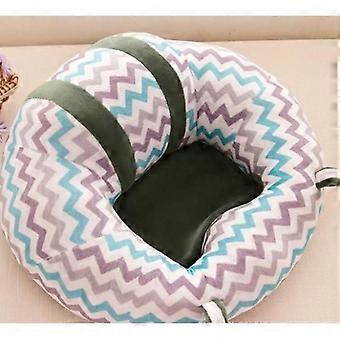 Babysofa Zittende Ondersteuning Armstoel Babyzitje Leren Babystoel Stoel 45*45cm Wave Prints
