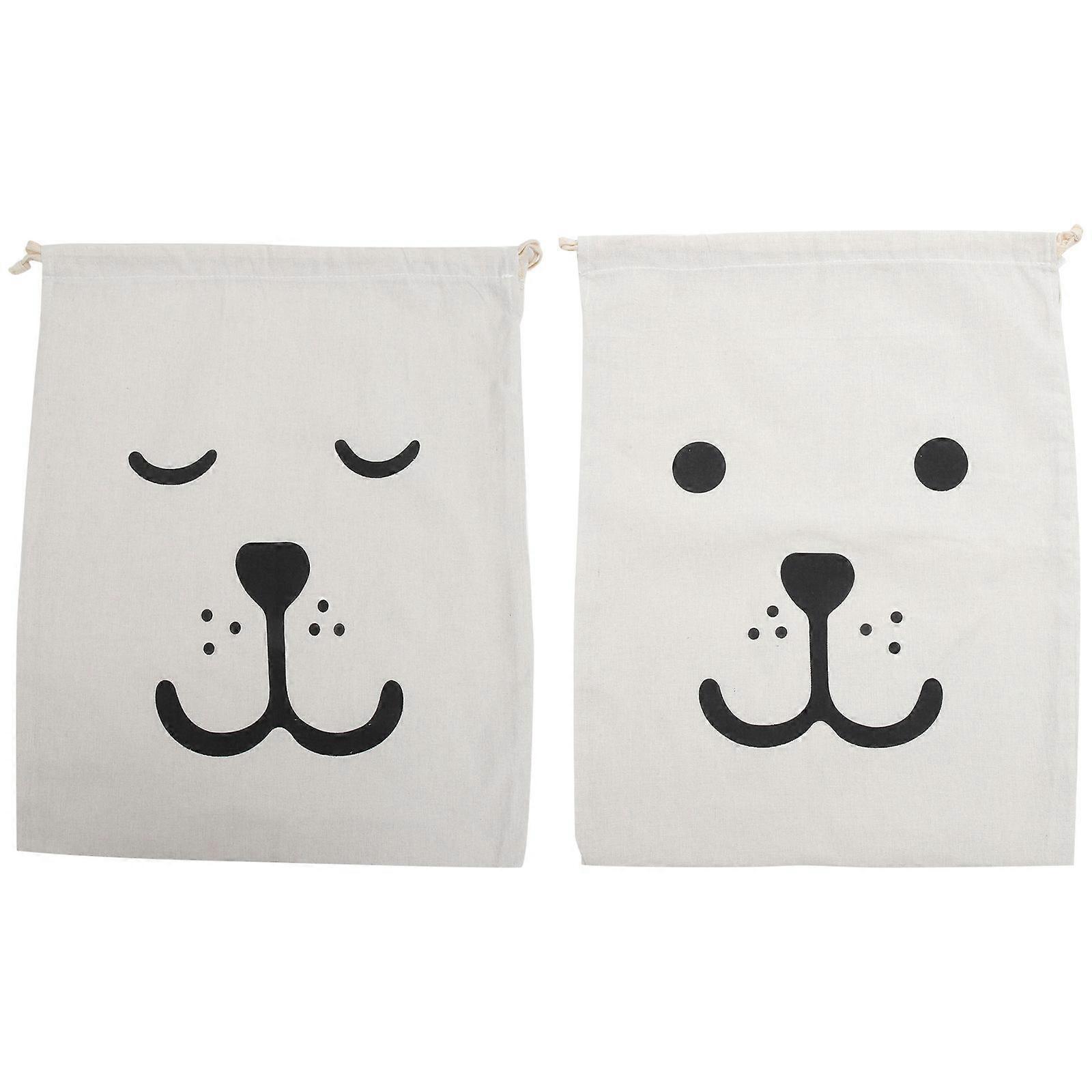 Large Drawstring Bag Multi-Functional Storage Bag for Household Use 2Pcs