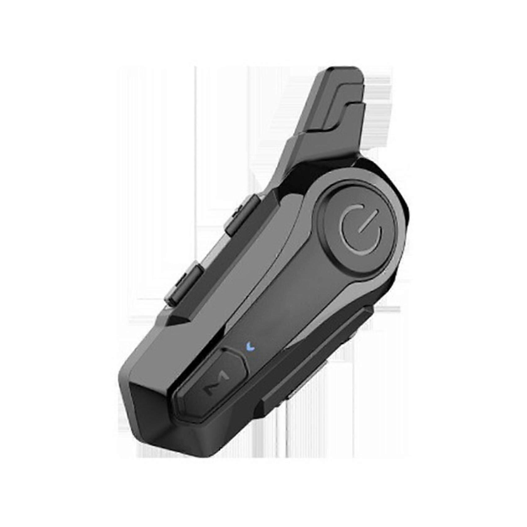 3X Motorcycle Bluetooth Headset Intercom Interconnection Riding Headset Communication with Noise Red