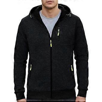 Aututmn Hot Sale Men's Sweatshirts Jacket Slim Fit Fashion Fluorescent Zipper Hooded Outwear Casual Stylish Cozy Jackets