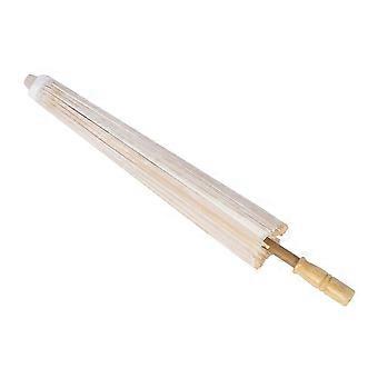 Classic White Color DIY Paper Umbrella Parasol Wedding Bridal Party Decor Photo Prop (85.5cm)