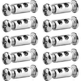 10 clip per cavi da 1-2 mm, clip per fili d'acciaio a doppia estremità per fissare rapidamente e facilmente i cavi, per fissare funi metalliche e stendibiancheria