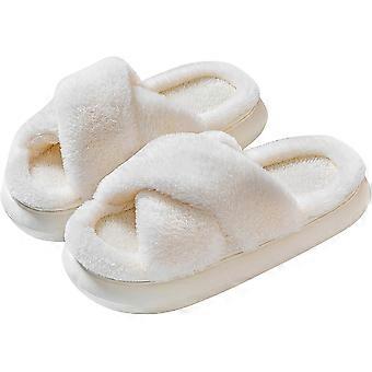 Womens Tofflor Fluffiga Tofflor Ultra Comfy Open Toe House Tofflor Memory Foam Halkfria Inomhus Utomhus Tofflor Fuzzy Tofflor Mjuk Tjock Sula
