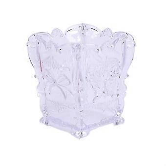 Make-up-Organizer aus Acryl mit Deckel – Transparente Kosmetikbox mit viel Stauraum für Schmuck und Pinsel