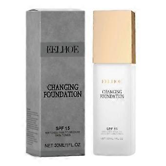 EELHOE Color Changing Foundation 30ml - Temperature Activated Magic Foundation, Hydrating & Lightweight, Non-Greasy Face Makeup for Women