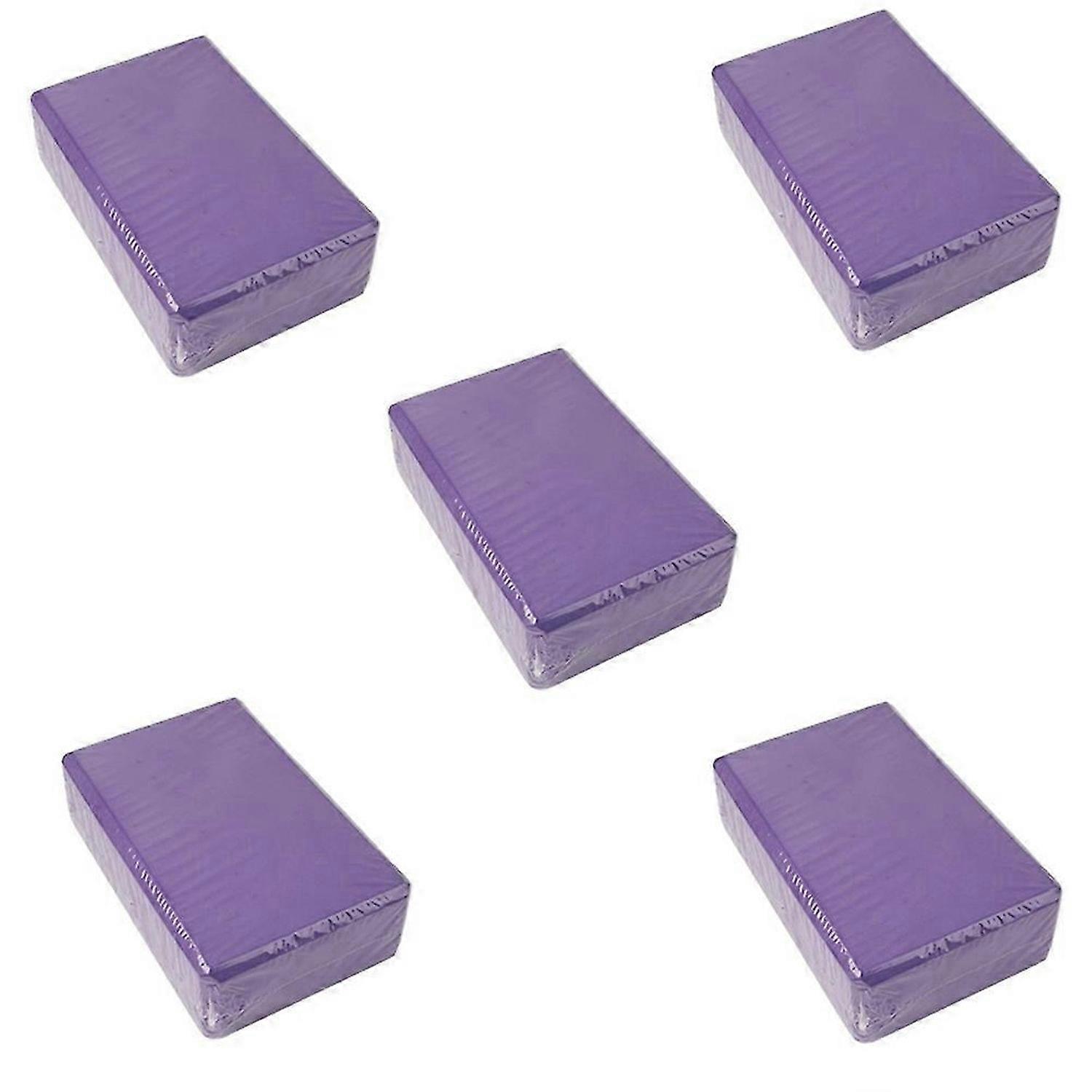 Yoga Blocks Cube Bricks Reinforcement Mat Purple