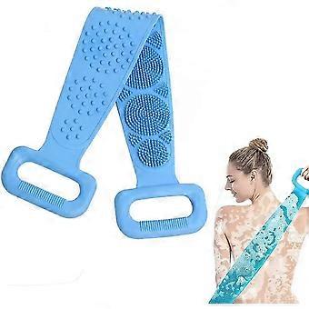 Silicone Shower Back Brush(Blue)