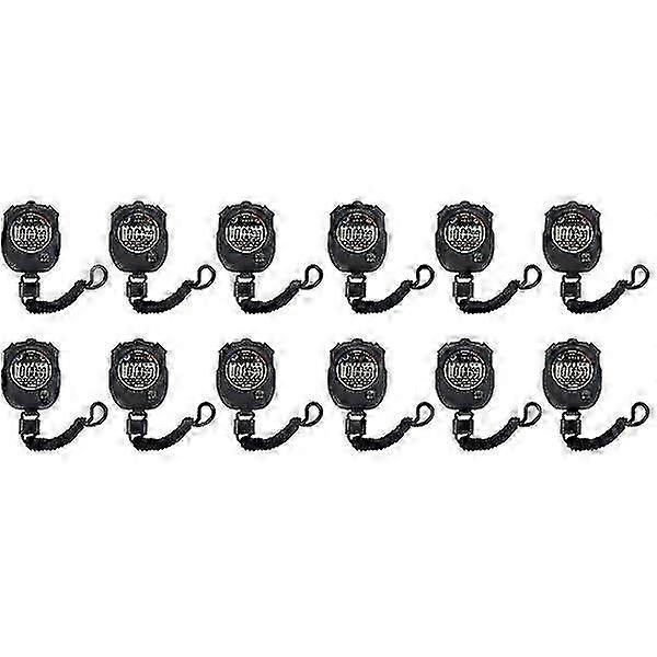 12 Pcs Game Stopwatch Match Timer Electronic Watch Practical Training Timer