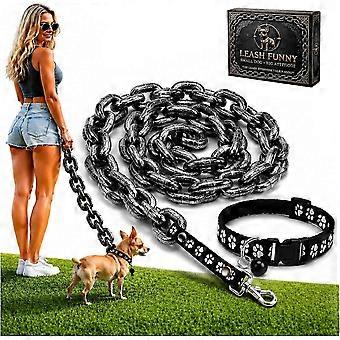 Iron Paw Chain Leash, Iron Paw Leash Funny Lightweight Big Chain Leash, Plastic Imitating Iron Chains Looks Strong and Heavy