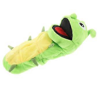 Marioneta de mano de oruga de peluche para niños, juguete educativo.