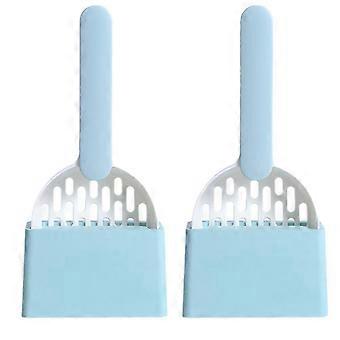 Cat Litter Scoop with Base Cleaning Cat Litter Box Shovel Kitten Toilet Cleaning Tools Pet Supplies B