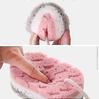 Bath Sponge 6 Pack 100% Fiber Soft Body Scrubber Exfoliating Loofah for Face Shower YOPAY