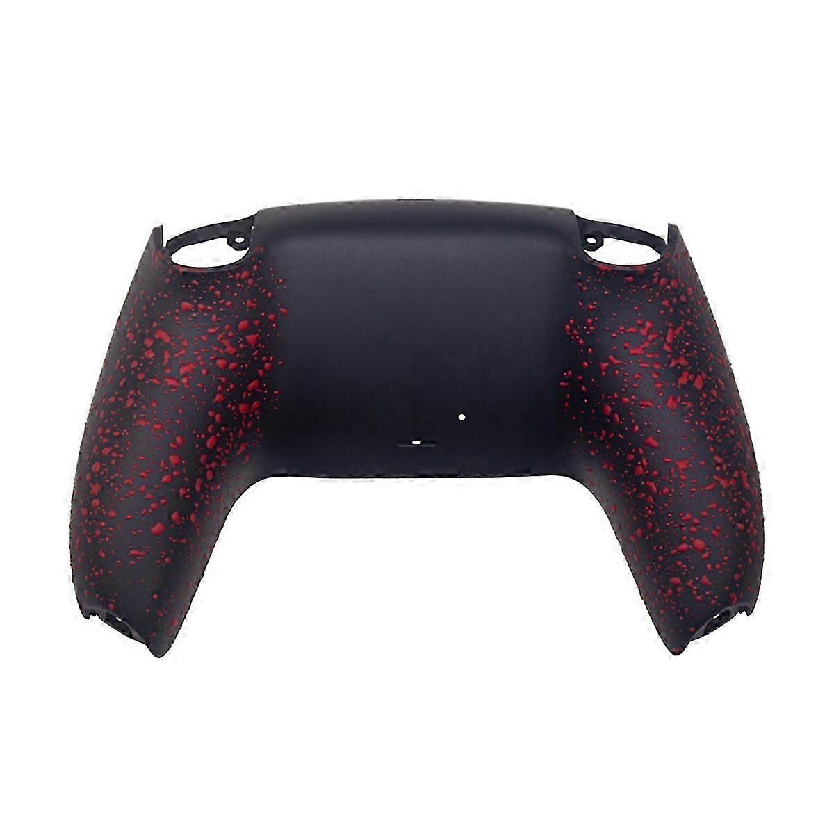 Non-slip back shell for PS5 controller in red - durable housing