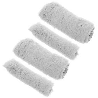 Bike Handlebar Plush Covers for Shock Absorption Brake Grip 2Sets Grey