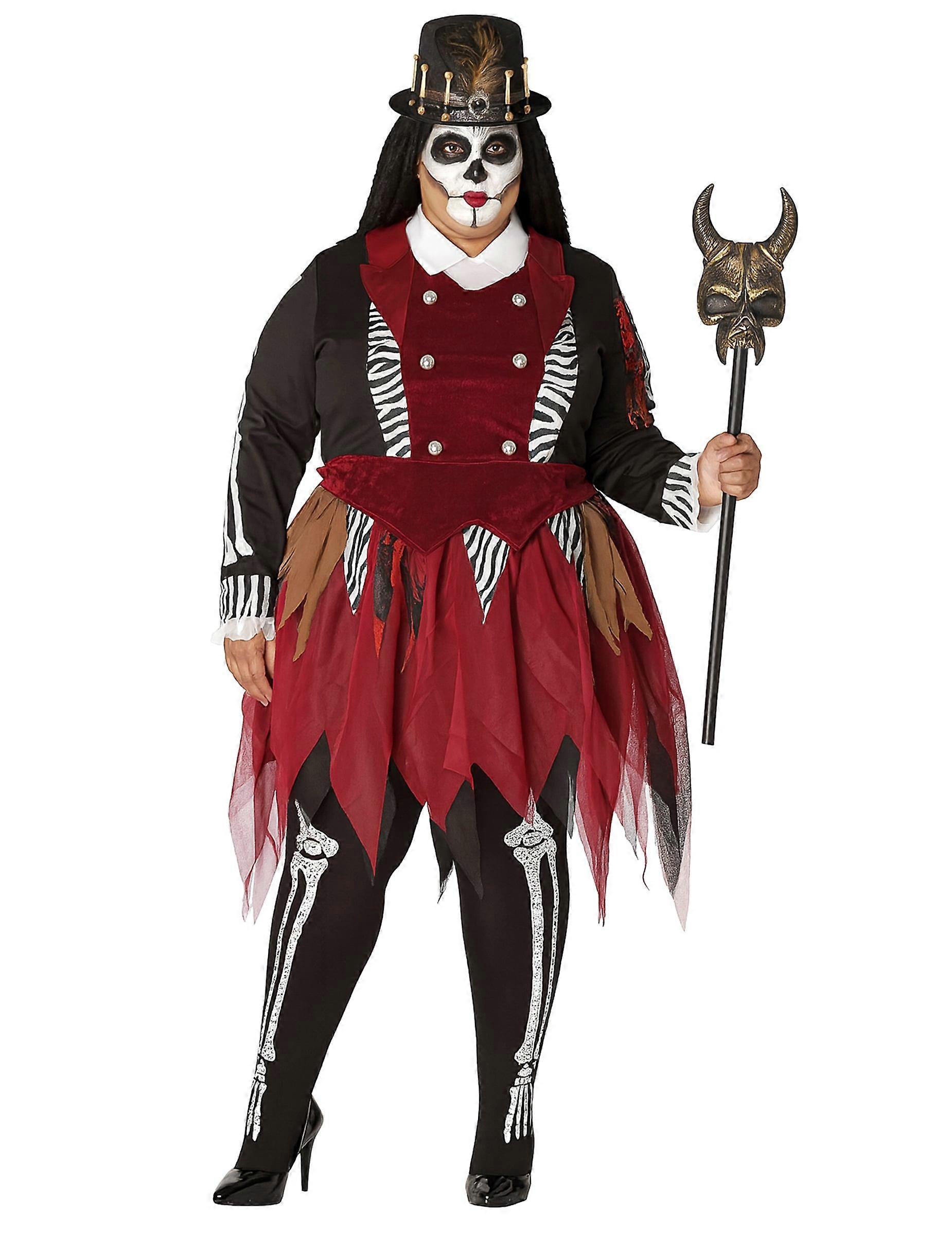 Plus size women's voodoo witch costume