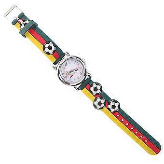 Kids Cartoon Soccer Watch for Time Teaching Durable Quartz Wristwatch