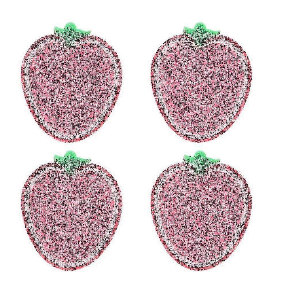Cute Fruit-shape Thickened Kitchen Sponge, Multifunctional Wipe Decontamination Lightweight Cleaning